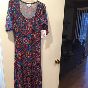 Lularoe Ana size S. Beautiful multicolored dress!